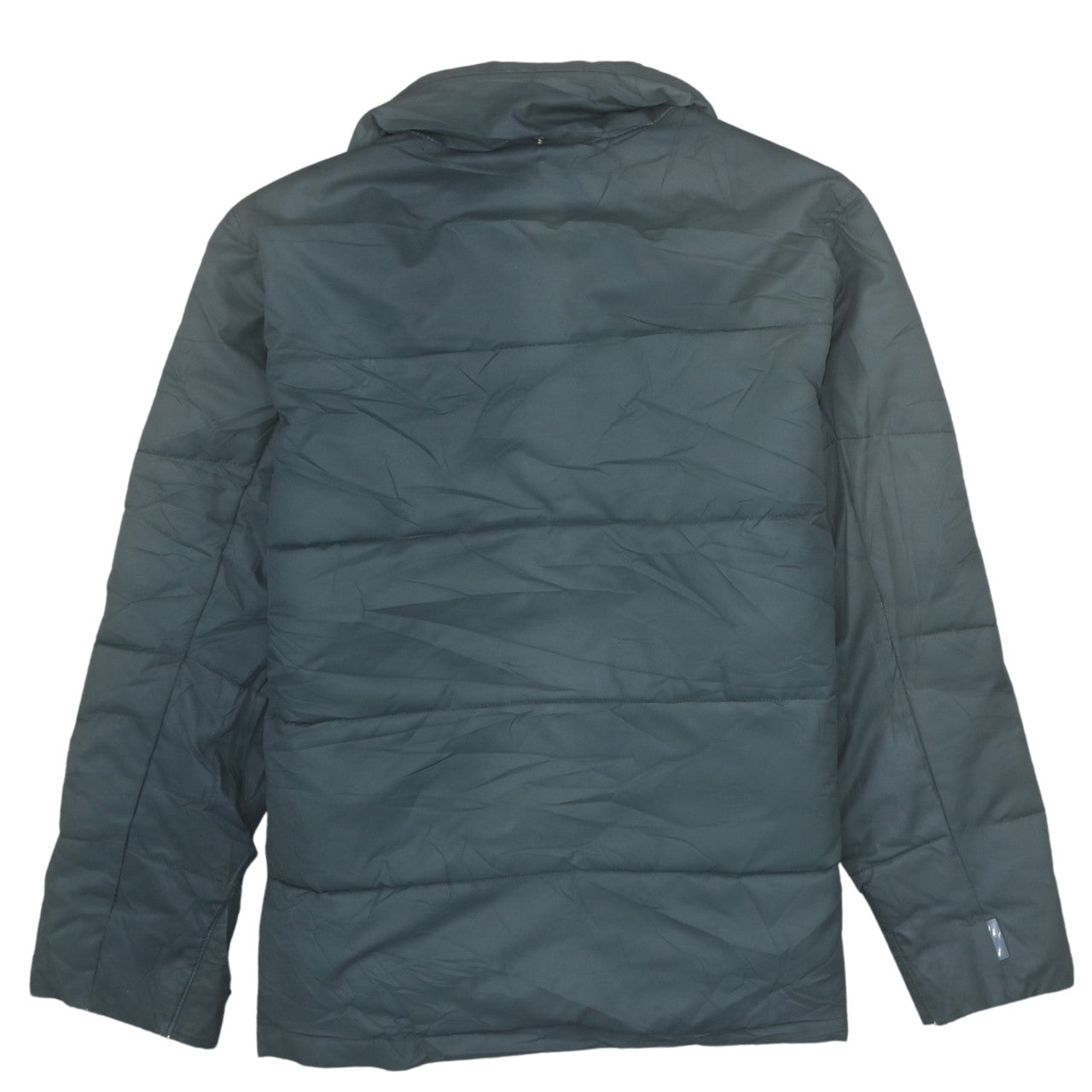 Quiksilver Women’s Grey Puffer Jacket Size 14 Hooded Mid-Length