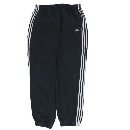 Adidas Men's Black Jogger Sweatpants Medium Fleece Activewear Trousers
