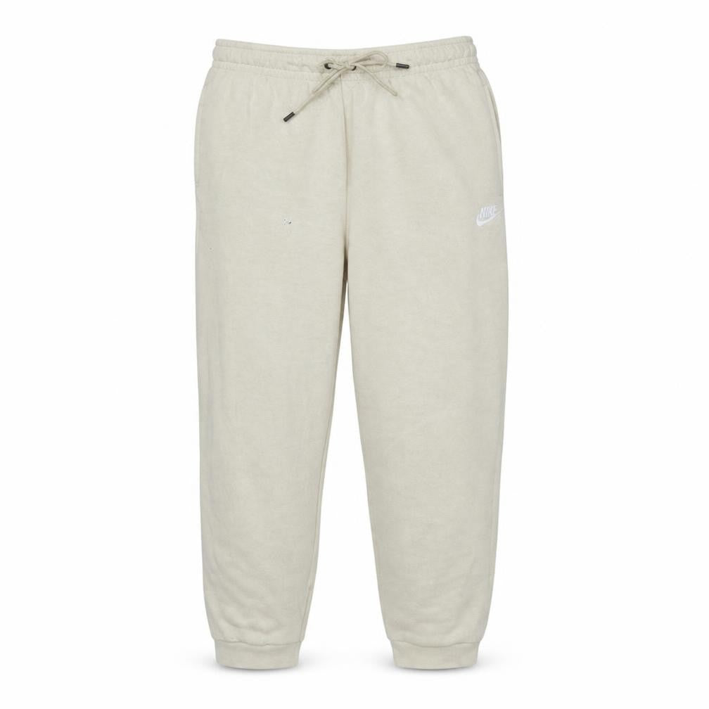 Front view of Nike Men's Beige Fleece Jogger Sweatpants M Regular Fit