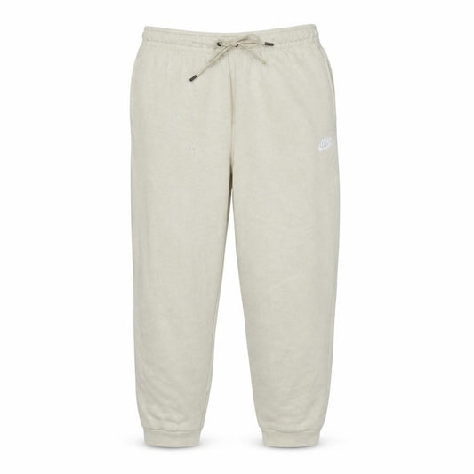 Front view of Nike Men's Beige Fleece Jogger Sweatpants M Regular Fit