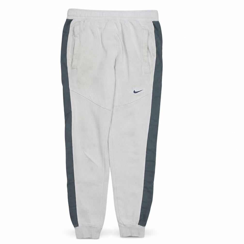 Front view of Nike men’s grey jogger sweatpants small elastic waist cotton blend