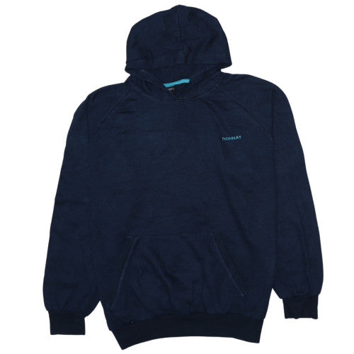 Donnay Men's Blue Pullover Hoodie 2XL Fleece Sweatshirt