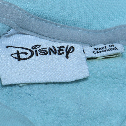 Disney Women Blue Stitch Sweatshirt XL Crew Neck Pullover