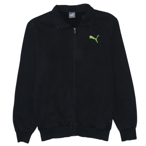 Puma Men's Black XL Track Jacket Full Zip Cotton Blend