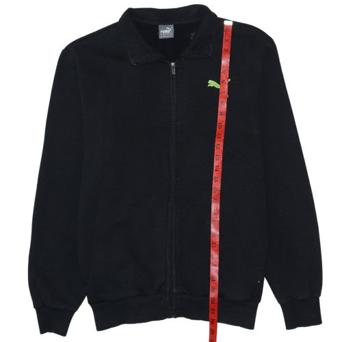Puma Men's Black XL Track Jacket Full Zip Cotton Blend