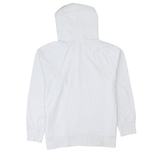 Levi's Men's White Pullover Hoodie M Logo Fleece Sweatshirt