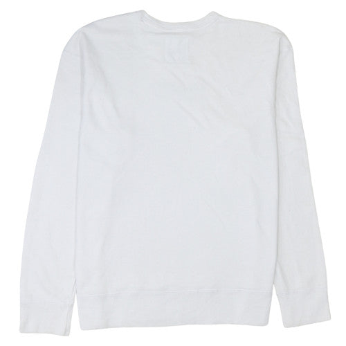 Hollister Men's White XL Pullover Crew Neck Sweatshirt