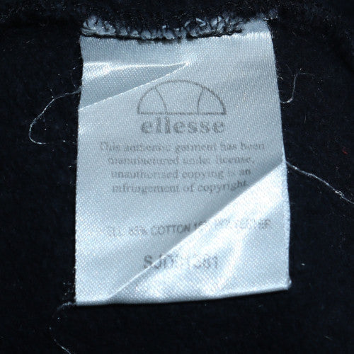 Ellesse Womens Black Size 12 Crew Neck Logo Pullover Sweatshirt