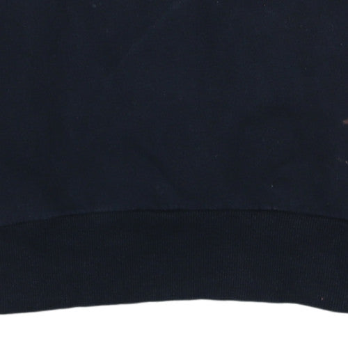 Ellesse Womens Black Size 12 Crew Neck Logo Pullover Sweatshirt