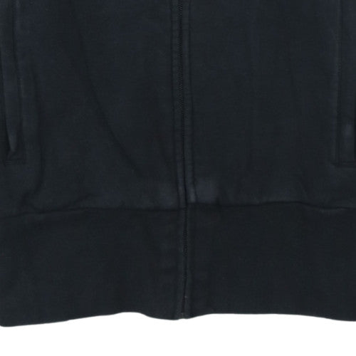Adidas Women's Black Full Zip Hoodie Size 12 Hooded Sportswear