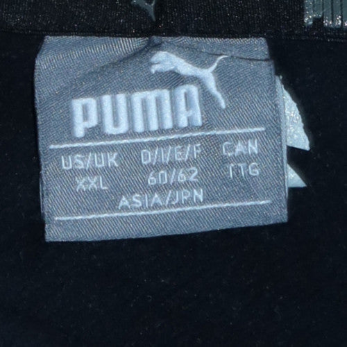 Puma Men's Black 2XL Pullover Crew Neck Logo Sweatshirt