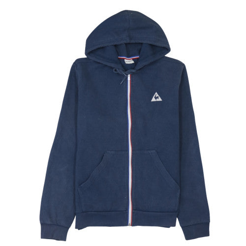 Le Coq Sportif Men's Blue Full Zip Hoodie L Sports Fleece