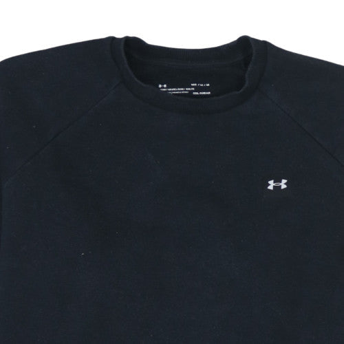 Under Armour Men's Black Medium Crew Neck Pullover Sweatshirt