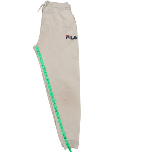 Fila Men's Beige Jogger Sweatpants S Regular Fit Elastic Waist