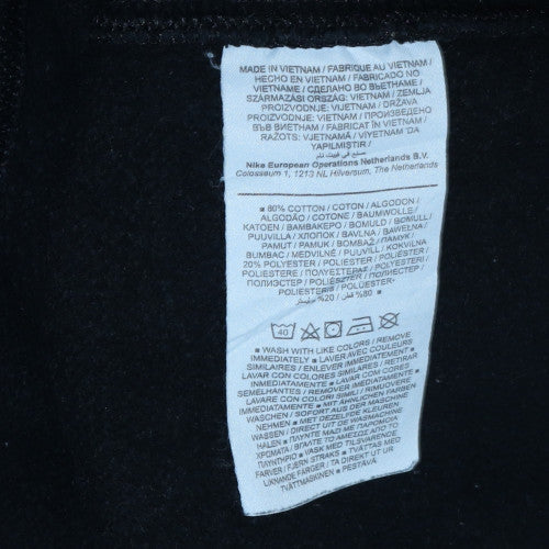 Nike Womens Black L Crew Neck Pullover Sweatshirt Cotton Blend