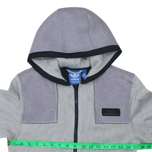 Adidas Men’s Grey Full Zip Hooded Hoodie XS Porsche Design