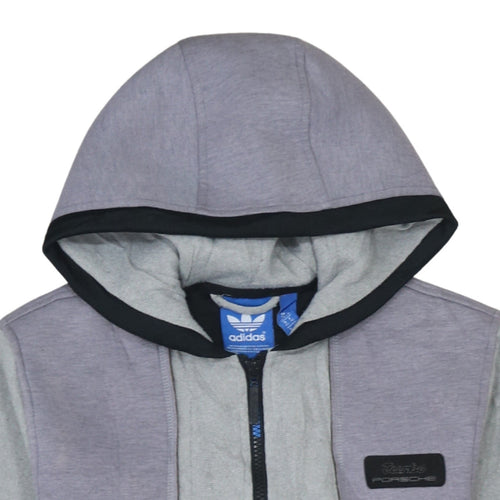 Adidas Men’s Grey Full Zip Hooded Hoodie XS Porsche Design