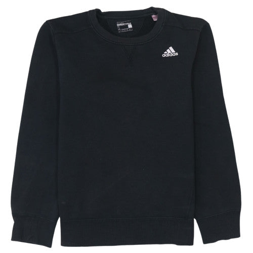 Adidas Men’s Black Crew Neck Sweatshirt S Regular Fit Pullover