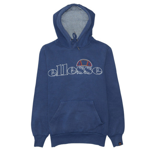 Ellesse Men's Blue Pullover Hoodie XS Logo Graphic Fleece