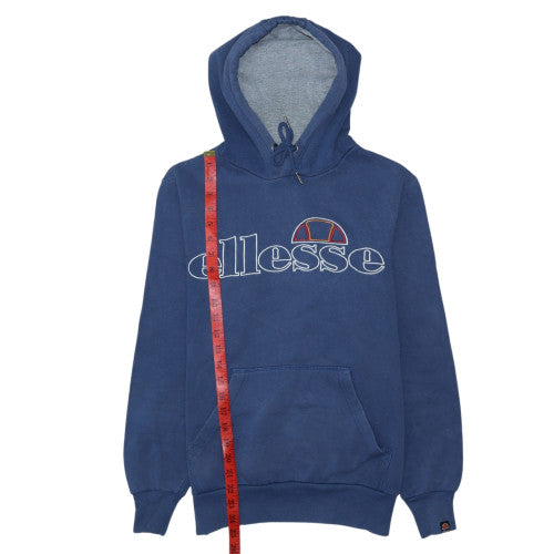 Ellesse Men's Blue Pullover Hoodie XS Logo Graphic Fleece