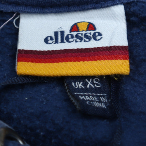 Ellesse Men's Blue Pullover Hoodie XS Logo Graphic Fleece
