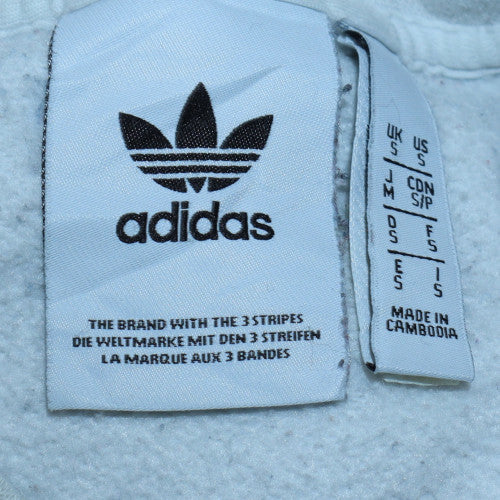 adidas Men's Blue Crew Neck Pullover Sweatshirt Size S Regular Fit