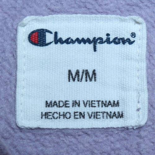 Champion Womens Purple Pullover Hoodie Medium Cotton Blend