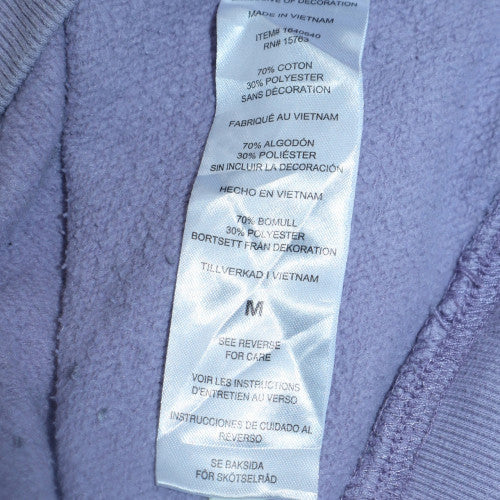 Champion Womens Purple Pullover Hoodie Medium Cotton Blend