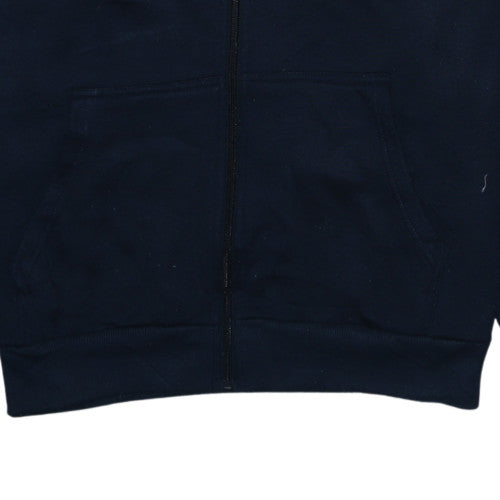 Lee Cooper Men's Blue 2XL Full Zip Fleece Hoodie