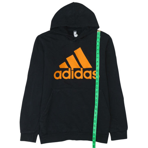 Adidas Men's Black Pullover Hoodie M Logo Fleece Sweatshirt
