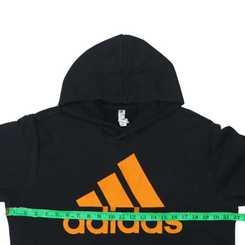 Adidas Men's Black Pullover Hoodie M Logo Fleece Sweatshirt