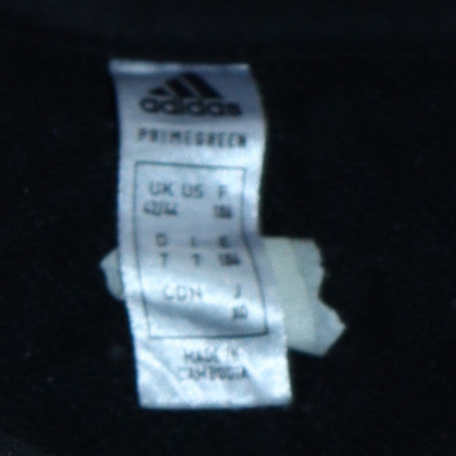 Adidas Men's Black Pullover Hoodie M Logo Fleece Sweatshirt