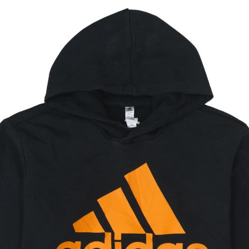 Adidas Men's Black Pullover Hoodie M Logo Fleece Sweatshirt