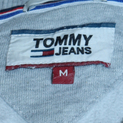 Tommy Jeans Men's Grey Henley 1/2 Zip Sweatshirt Size M