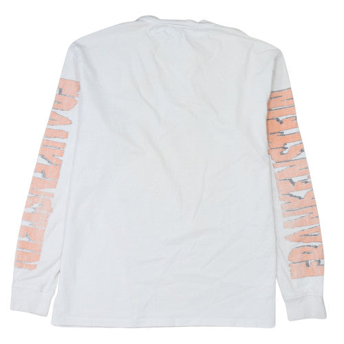 Bershka Men’s White Frankenstein Graphic Sweatshirt Size M