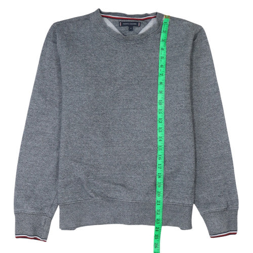 Tommy Hilfiger Men's Grey Crew Neck Sweatshirt Size M Classic Cotton Blend