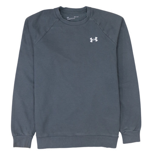 Under Armour Men's Grey Small Crew Neck Pullover Sweatshirt