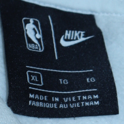 Nike Mens White XL Pullover Hoodie Bulls Logo Basketball Style