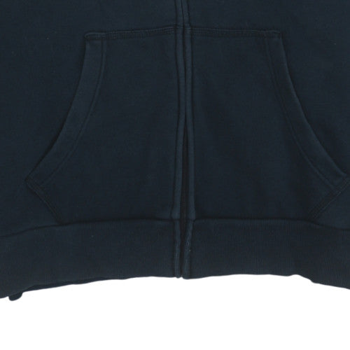 Puma Mens Black Full Zip Hoodie L Logo Fleece Sweatshirt