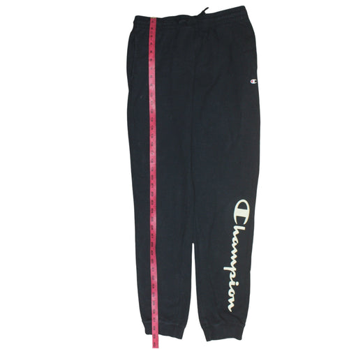 Champion Men's Black Medium Jogger Sweatpants Cotton Blend