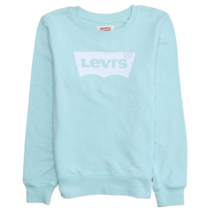 Levi's Girls Blue Logo Pullover Sweatshirt 12 Years Regular Fit
