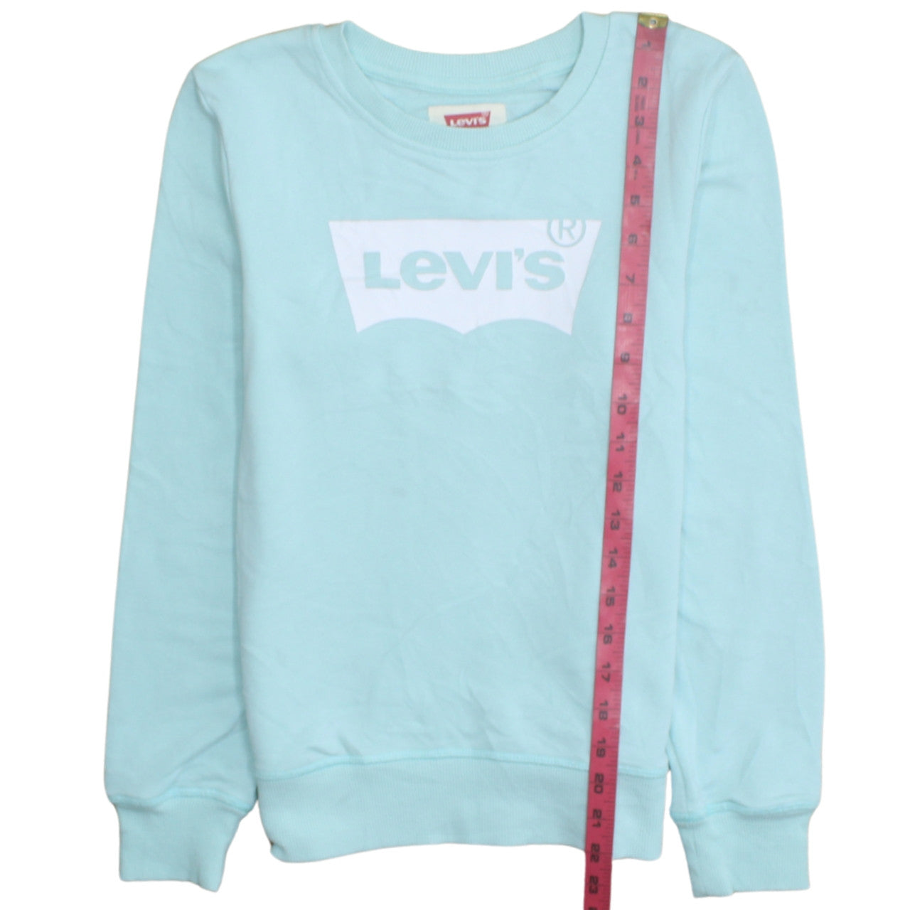 Levi's Girls Blue Logo Pullover Sweatshirt 12 Years Regular Fit