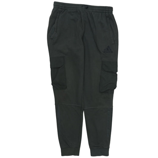 Adidas Men's Black Jogger Cargo Fleece Activewear Trousers Medium
