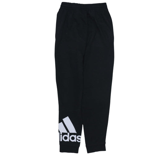Adidas Men’s Black Jogger Trousers M Regular Fit Fleece Activewear