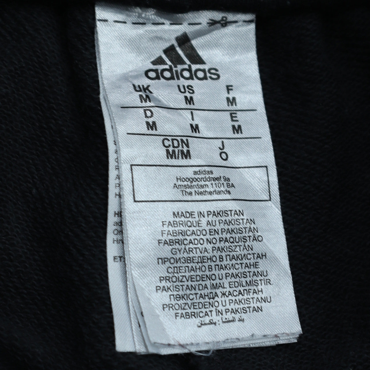 Adidas Men’s Black Jogger Trousers M Regular Fit Fleece Activewear