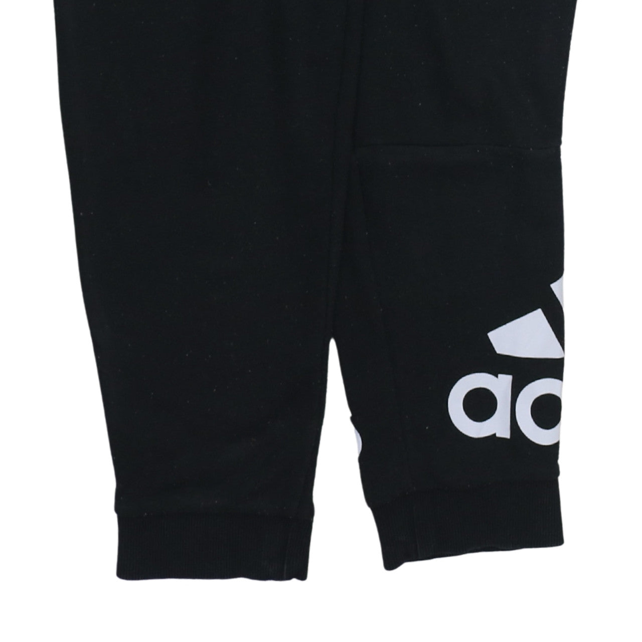 Adidas Men’s Black Jogger Trousers M Regular Fit Fleece Activewear