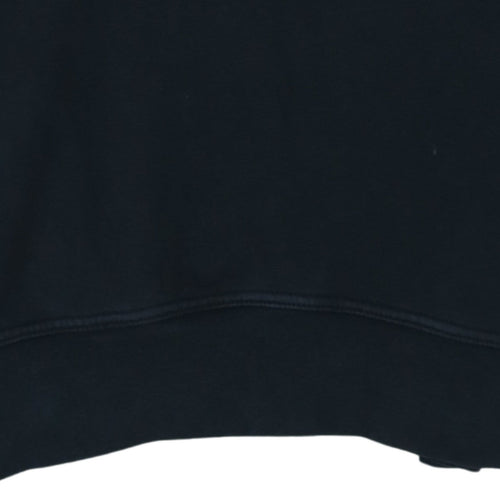 Nike Women's Black Medium Pullover Hoodie Cotton Blend Logo Sportswear