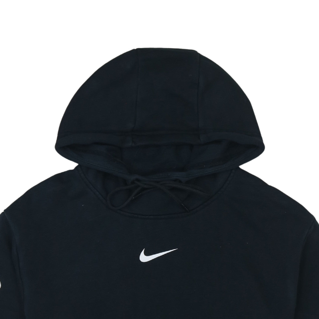 Nike Women's Black Medium Pullover Hoodie Cotton Blend Logo Sportswear