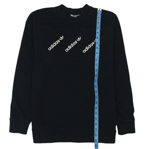 Adidas Womens Black XS Crew Neck Pullover Sweatshirt