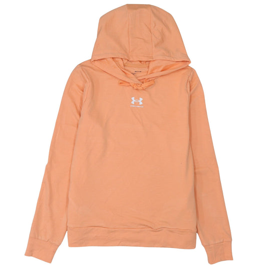 Under Armour Womens Peach Hoodie Small Loose Fit Pullover Sweatshirt